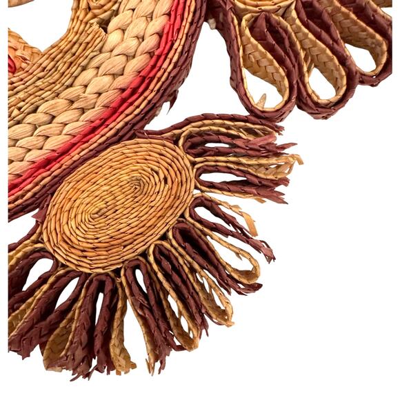 Rafia Straw Rattan Wicker Trivets Hot Pads-Set of 4! - Picture 7 of 7